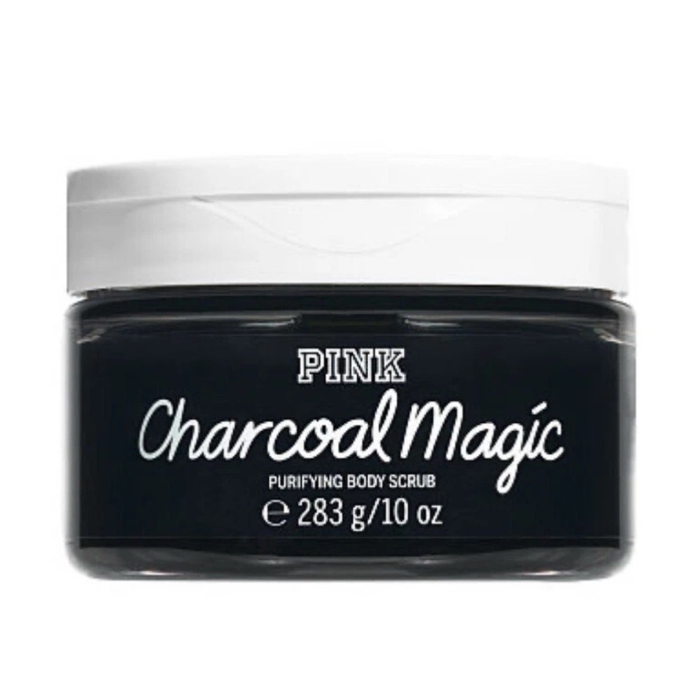 Victoria's Secret Pink Charcoal Magic Purifying Black Body Scrub Exfoliating